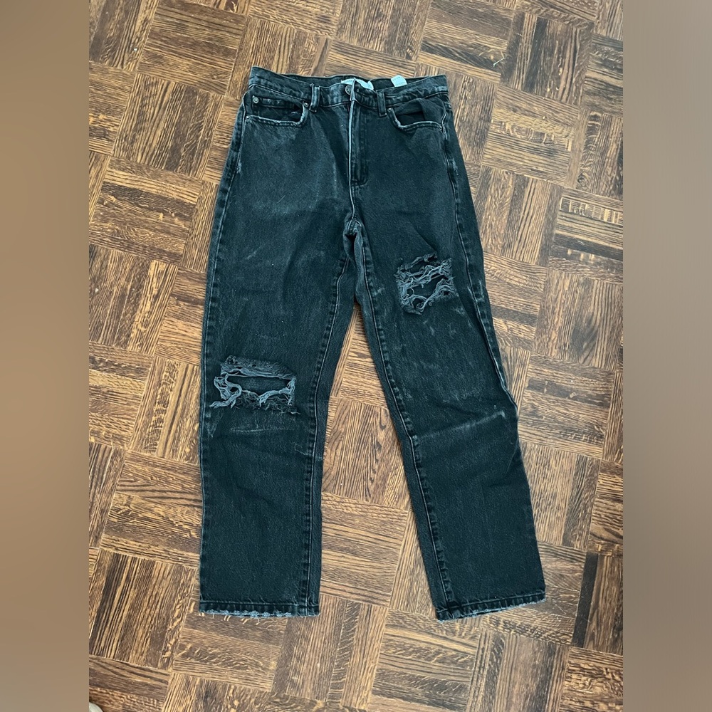 Garage Vintage Straight Jean Size 03 in Dark Black